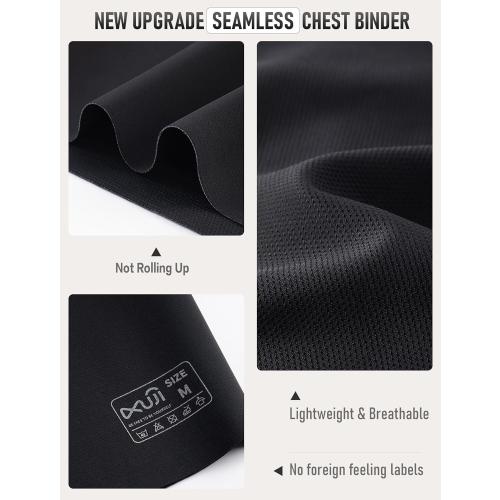 Size 40...Chest Binder Women FTM Transgender Wireless Binder Sport Compression Bra Pullover Tank Top