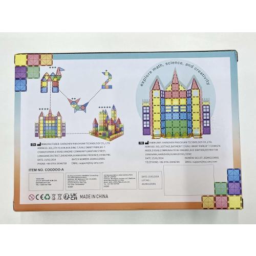 40pcs Magnetic Tiles Kids Toys STEM Magnet Toy for Toddler Magnetic Blocks Building Preschool Learning Sensory Montessori Toys for 3  Year Old Boys and Girls, Safe Creativity Toddler Kids Toy 40PCS