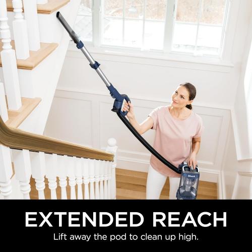 Shark Navigator Lift-Away ADV Upright Vacuum with HEPA Filter, Powerful Pet Hair Pickup, Advanced Swivel Steering, Lightweight Versatility, For Carpets & Hard Floors, Blue Jean, LA301
