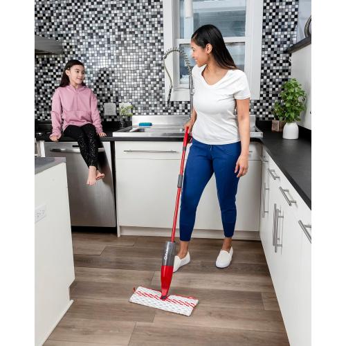 O-Cedar ProMist MAX Microfiber Spray Mop Removes 99% of Bacteria with just Water, Features 1 Extra Refill