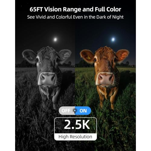 4G LTE Cellular Security Camera, 2.5K Solar Outdoor Cam Wireless Without WiFi Needed, 360° PTZ Live View Off Grid Camera, AI Motion Detection, Color Night Vision, Local/Cloud Storage