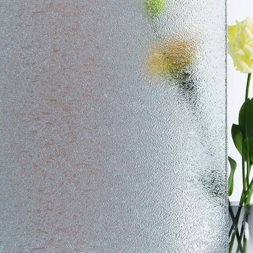Crystal Etched Window Film Privacy Static Cling No Glue Anti UV 35x118in | Cover Decal Tint Decor Office Apartment Balcony Sun Blocking Light Filtering Glare Reduction Heat Control