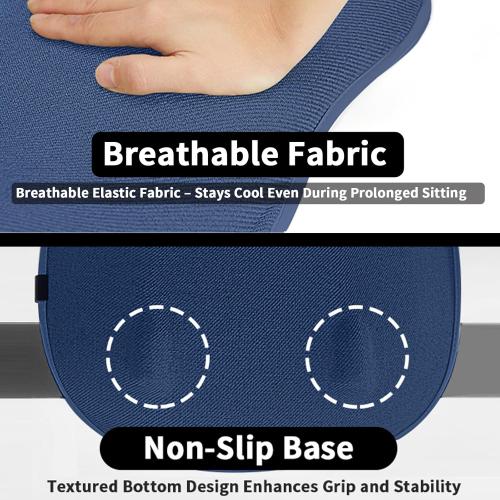 Lumbar Support for Office, Ergonomic Back Cushion for Lower Pain Relief, Improve Posture, Floor Seat,Meditation Chair, Chair Back Support for Computer Chairs, Gaming,Home - Working. (Blue)