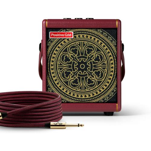 Positive Grid Spark Mini Vai Special Edition 10-Watt Portable Smart Guitar Amp and Bluetooth Speaker – Designed by Steve Vai