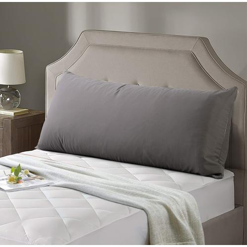 EVOLIVE Ultra Soft Microfiber Body Pillow Cover/Pillowcases 21x54 with Hidden Zipper Closure (21x54 Body Pillow Cover, Charcoal Grey)