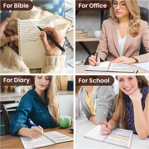 Taja Lined Spiral Journal Notebook for Women & Men, 140 Pages, College Ruled Hardcover Notebook for Work & Note Taking, Journals for Writing, A5(6x8) - Pink