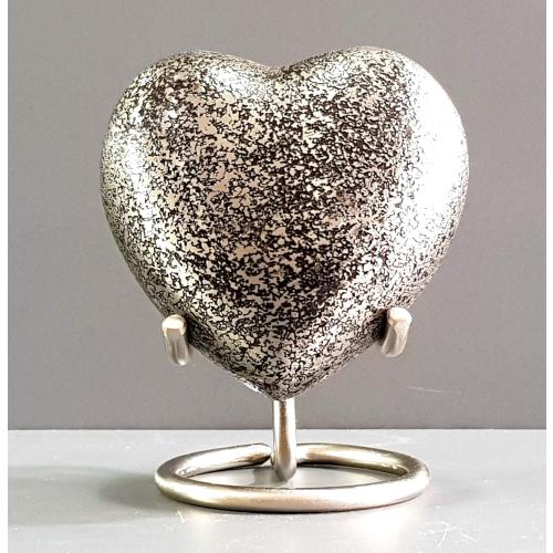 Esplanade Heart Shape Cremation Urn Memorial Container Jar Pot | Metal Urns | Memorial Keepsake Urns
