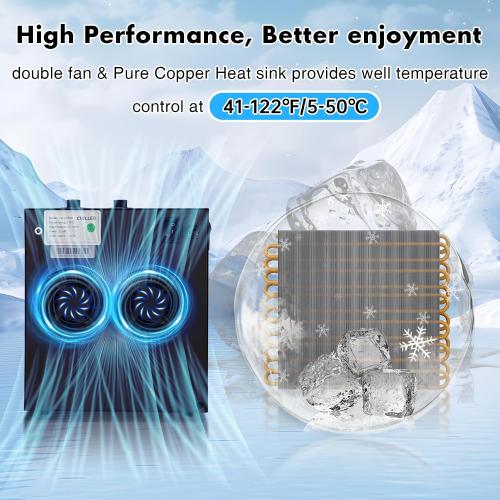Ice Bath Water Chiller for Cold Plunge Tubs, 1/3 HP Cold Plunge Chiller with External Filter & Pump, Insulated Hoses, Ice Bath Cold Water Recovery for Home Use, 110V