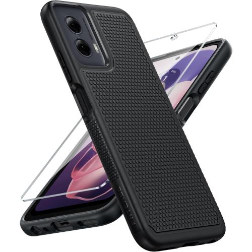 FNTCASE for Motorola Moto G-Power-5G-2024 Case: Dual Layer Protective Heavy Duty Cell Phone Cover Shockproof Rugged with Non Slip Textured Back - Military Protection Bumper Tough - 2024, 6.7 inch