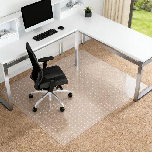 Clear Rolling Chair Mat for Carpet 48 * 60, Carpet Protector Mat for Office Chair,Rectangular Office/Desk/Computer Chair Mat for Carpet Easy to Clean