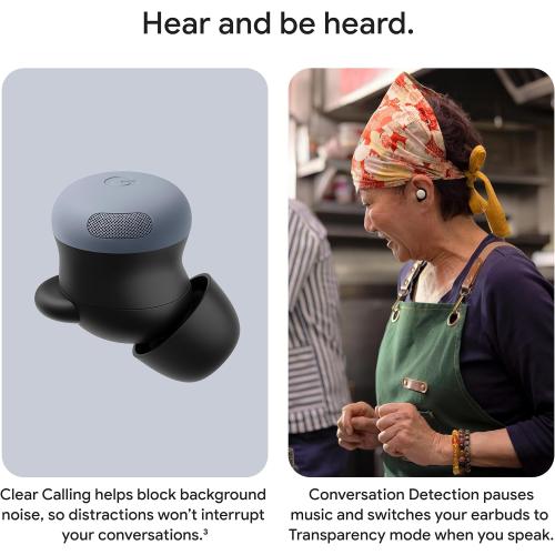 Google Pixel Buds Pro 2 - Wireless Bluetooth Earbuds with Pro-Level Active Noise Cancellation - Built for Gemini AI Assistant - Moonstone