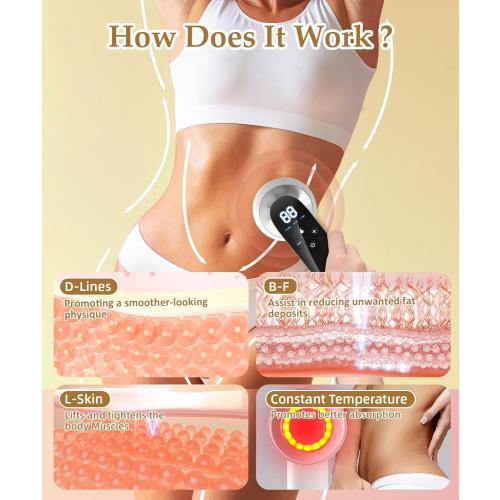 SENSIOHOME Body Sculpting Machine, Electric Cellulite Massager Handheld Cordless Massager for Belly Fat, Waist, Arm, Hip, Leg, Best Present for Man&Women