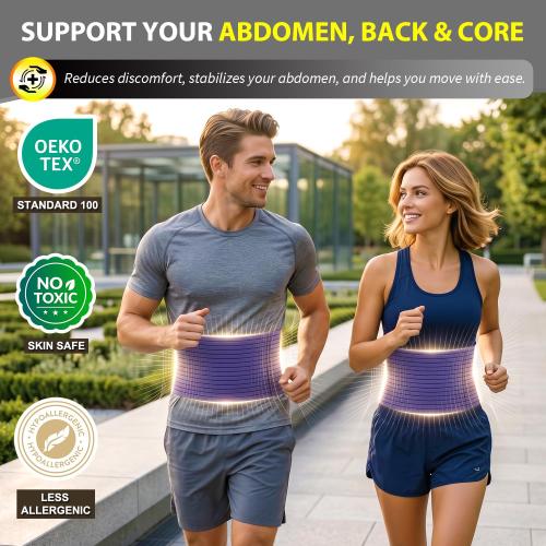 BLITZU Umbilical Hernia Belt for Men Women. Abdominal Binder Support Truss