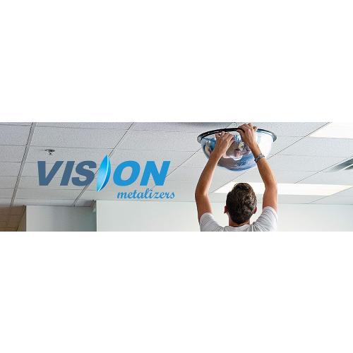 Acrylic Outdoor Convex Mirror With Plastic Back, Round Security Mirror for the Garage Blind Spot, Store Safety, Warehouse Side View, Circular Wall Mirror for Personal/Office Use -Vision Metalizers