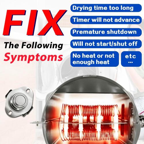 DLE1501W DLE1101W DLEX3360W Dryer Heating Element & Thermostat Fit for LG Models DLEX2550R DLE3733U DLE2240W DLE3733W DLE0442G DLEX3250V DLEX3360V DLE5977B DLE2050W DLE0442W DLE2140W DLE2101W DLE3777W