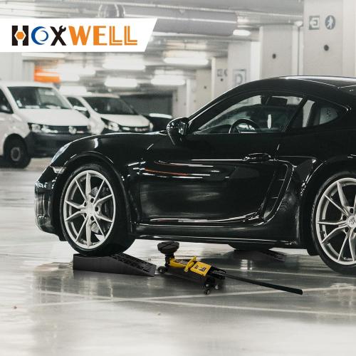 Car Ramps for Jack Support and Lift Vehicle Maintenance, Lightweight Low Profile Car Ramps for Garage, Heavy Duty Tire Ramps for Low Chassis Cars, 17.5''x10''x3.14'' (2PCS)