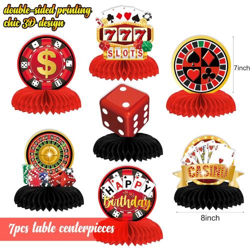 Casino Theme Party Decorations, Casino Birthday Decorations Supplies, Las Vegas Party Decoration, Poker Happy Birthday Backdrop