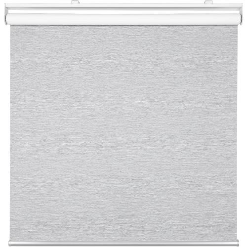 Homebox Cordless Blackout Roller Shades for Windows, 100% Room Darkening Blinds with Thermal Insulated Easy Install Spring System for Home, Living Room, Nursery (50 W x 72 H, Light Grey)