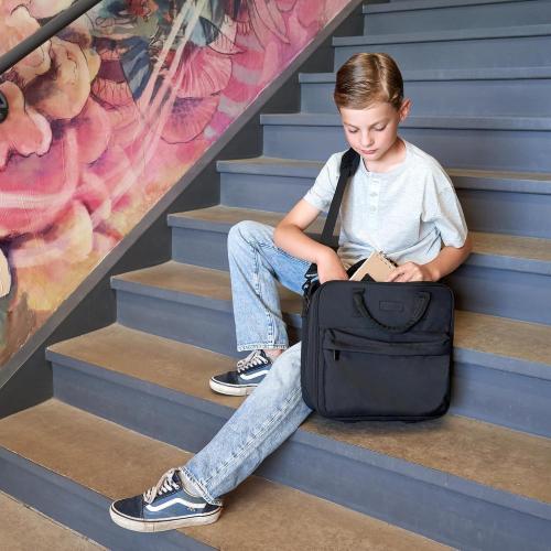 Sturdy 3 Ring Zipper Binder with Strap - 2 Binder with Pockets Holds 500 Sheets, Laptop & More - Durable & Easy to Carry