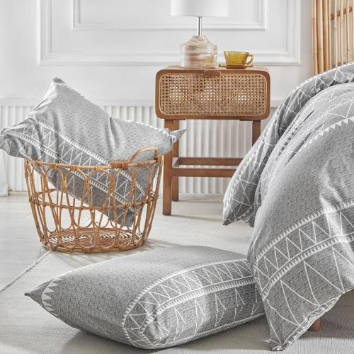 Cover King Size, Grey Breathable Comforter Cover King Size 1 PCS  Ultra Soft Brushed Bedding Duvet Cover Set with Zipper Ties (1 Duvet Cover 104x90 inches