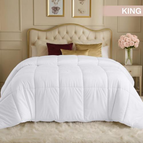Utopia Bedding White Comforter King Size, Duvet Insert, Down Alternative Comforter