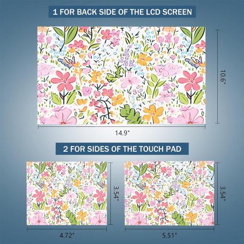 RICHEN Laptop Notebook Skin Sticker Cover Decal, 12 13 13.3 14 15 15.4 15.6 inch Laptop Vinyl Skin Sticker Cover Art Protector Notebook PC (NEK-54)