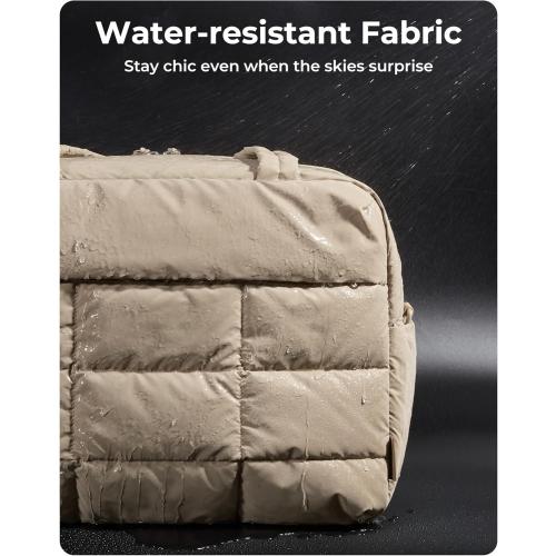 BAGSMART Small Gym Bag for Women, 23L Carry on Travel Duffle, Water-resistant Dance Bag with Shoe Compartment, Desert