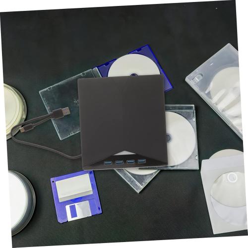 External DVD Drive USB Cd Burner for Laptop DVD Writer Plug and Play Ultra-Thin and Light Design