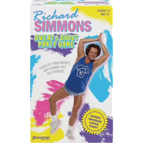 Pressman Richard Simmons: Sweat & Shout Party Game - The Show Off Your Moves & Shimmy Off The Pounds Game
