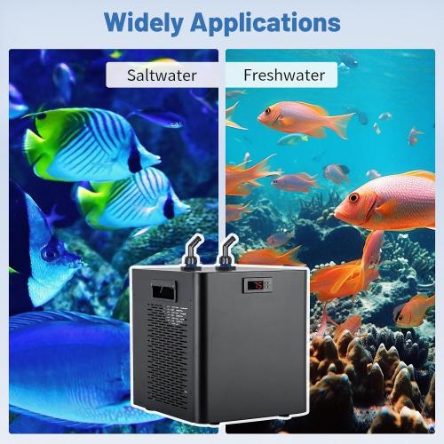 79 Gallon 1/3HP Aquarium Chiller - Energy Efficient Fish Tank Water Chiller for Axolotl, Freshwater & Saltwater Tanks, Quiet & Durable, Model AL-300