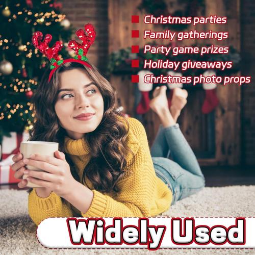 Christmas Headbands and Costume Headwear,Christmas Headwear Holiday Headbands Accessories for Xmas Party Decorations Favors