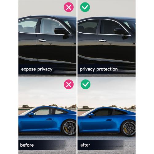 Window Tint Car Automotive, Privacy Protection, Nano Ceramic Car Window Tint, 2Mil Thick, DIY Installation, UVR 99% Heat& UV Block or Professional Application, (20% VLT), 20 x 10FT