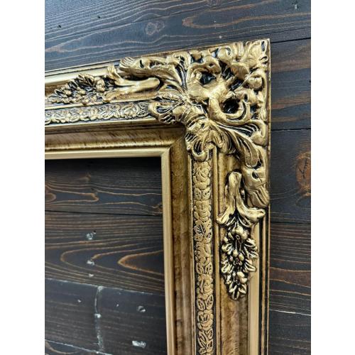 20X30 Traditional compo XL ornate frame, Marble Gold finish, handmade, custom made, handpainted. (20 X 30 FRAME ONLY)
