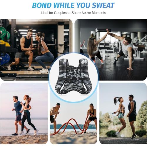 ZELUS Weighted Vest, 6lb/8lb/12lb/16lb/20lb/25lb/30lb Weight Vest with Reflective Stripe for Workout, Strength Training, Running, Fitness, Muscle Building, Weight Loss, Weightlifting
