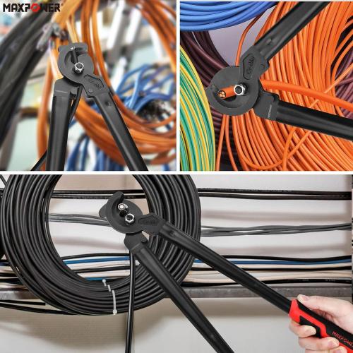 MAXPOWER Cable Cutters, 17-Inch Heavy Duty Cable Cutter for Cutting Aluminum, Copper, and Communications Cable Up to 150mm²