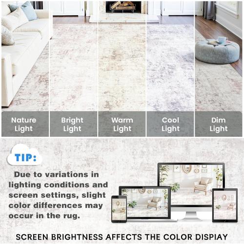 Area Rugs Living Room: Large Soft Washable Rug Modern Abstract Anti-Skid Non-Shedding Carpet Indoor Floor Thin Carpets for Bedroom Dining Room Farmhouse Nursery Home Office