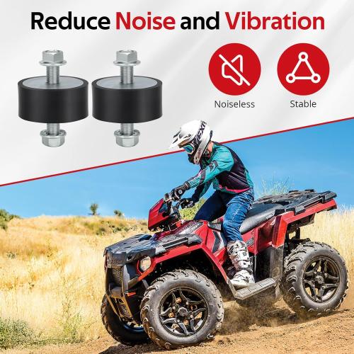 Engine Motor Top Mount Isolator Rubber 3110044 3022071 for Polaris Ranger Sportsman Magnum Scrambler Xpedition ATP 335 400 425 500 570 600 700 800（2 PCS）
