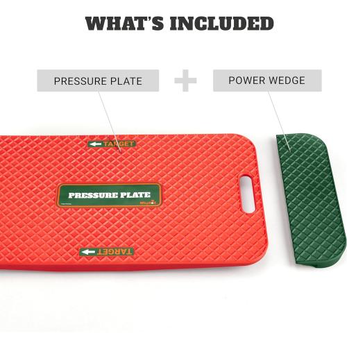WHYGOLF Swing Trainer Pressure Plate with Power Wedge – Improve Weight Shift, Balance & Accuracy – Golf Training Aid for Increased Power & Control – Teaching Tool for Club Practice & Drills