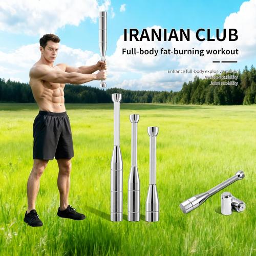 Adjustable Macebell & Pure Steel Barbell Set (6.5‑35 lbs) – 6‑in‑1 Indian Clubs & Barbell Kit for Full Body, Grip, Shoulder Training – Home Gym Strength Equipment with Anti‑Slip Grips
