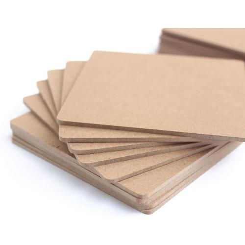 2pk IVEI DIY MDF Coasters/Thin Wood Blanks/Keyrings/Magnets/Boxes for Painting, Decoupage, Resin Art Work & Decoration (Thin MDF Wood Blanks)