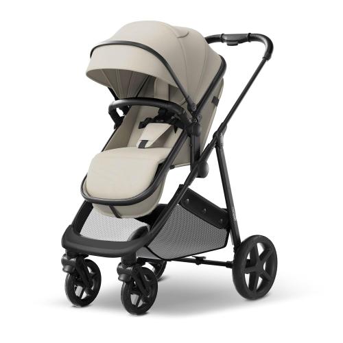 Mompush Wiz 2 in 1 Baby Stroller with Infant Pramette Mode, One Hand Fold Convertible Newborn to Toddler Stroller with Reversible Seat and Large UPF 50  Canopy