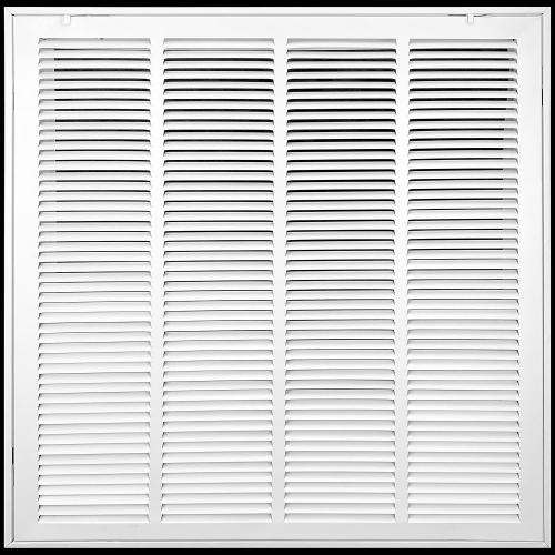 Fits 20x20 Duct Opening | Filter Included Steel Return Air Filter Grille by Handua [Removable Door] | Vent Cover Filter Grill | White | Outer Dimensions: 22 5/8W X 22 5/8H