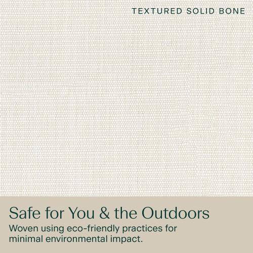 Honeycomb Outdoor Chaise, 22.5 W x 70 L, Textured Solid Bone Patio Cushion