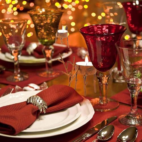 Funpeny Reindeer Tea Light Candle Holders, 6 Pack Iron Christmas Decoration for Party Dining Table Centerpeice Decorative