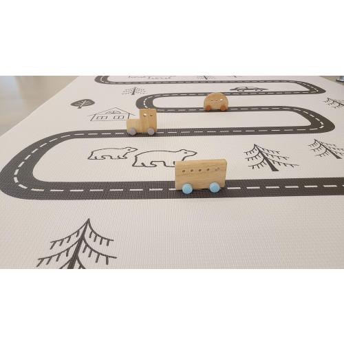 Baby Care Play Mat (Large, Nordic Trails - Tribal) 82'' x 55'' Original One-Piece Reversible Rollable Waterproof Play Mat for Infants, Babies, Toddler, and Kids