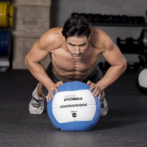 Champion Sports Rhino Slam Ball, 4-30 lb. Non-Slip Grip, Weightlifting, Crossfit, Home Gym, Fitness, 14 Diameter Balls, Optional Storage Rack/Tree Sold Separately