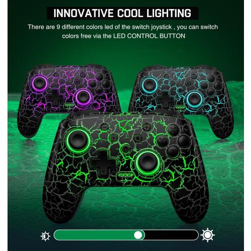 Wireless Switch Controller for Nintendo Switch/Lite/OLED Controller, Switch Controller with a Mouse Touch Feeling on Back Buttons, Extra Switch Pro Controller with Wake-up,Programmable, Turbo Function