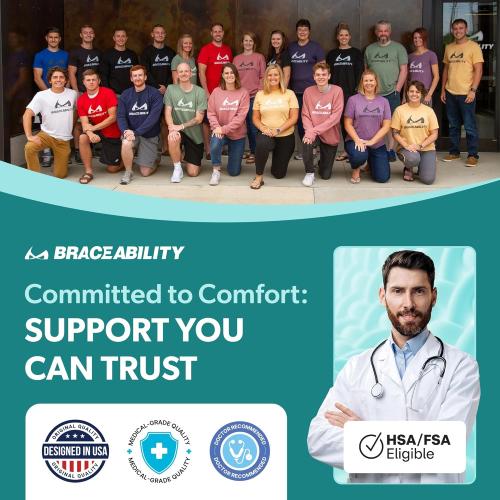 BraceAbility Umbilical Hernia Belt - Abdominal Binder Truss with Compression Pad for Belly Button, Navel, Ventral, Epigastric, Hiatal Hernia Relief, Support Brace for Men or Women (S/M 5 White)