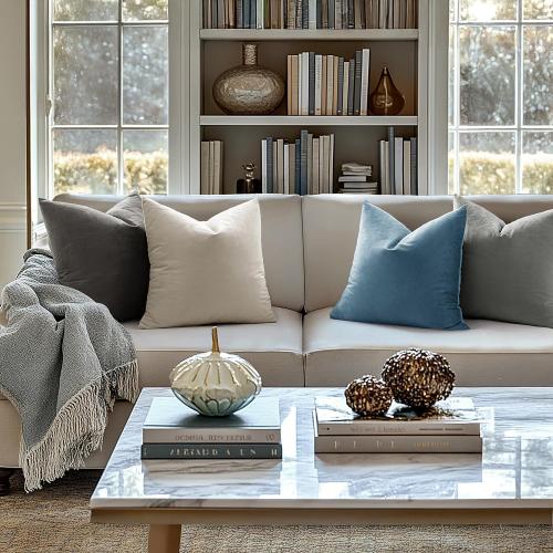 MIULEE Velvet Throw Pillow Covers , Pack of Light Blue, Soft Solid Decorative Pillow Covers Cushion Cases Modern Luxury Home Decor for Spring Couch Sofa Bedroom Livingroom