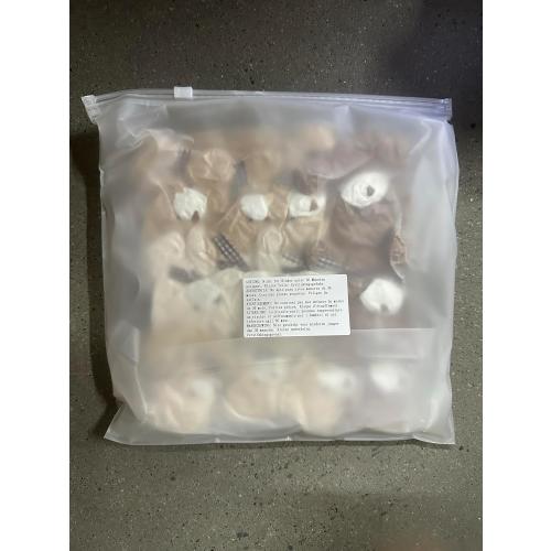 Zomiboo 12 Pcs 4 Inch Mini Bear Animal Plush Toys Soft Brown, Khaki, Apricot, White